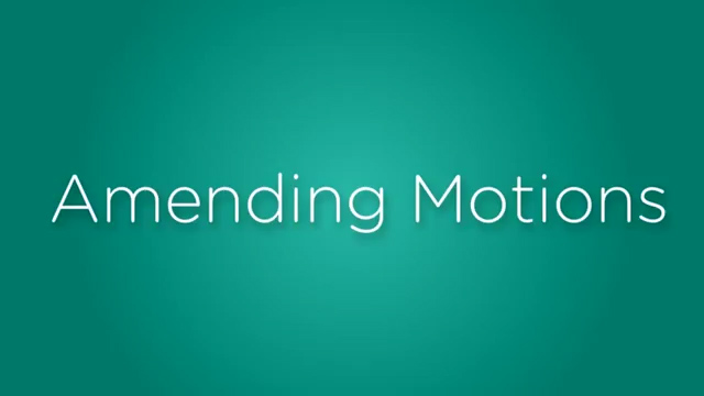 Amending Motions Video Thumbnail